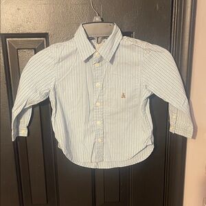 GAP Light Blue Striped Button Down Shirt